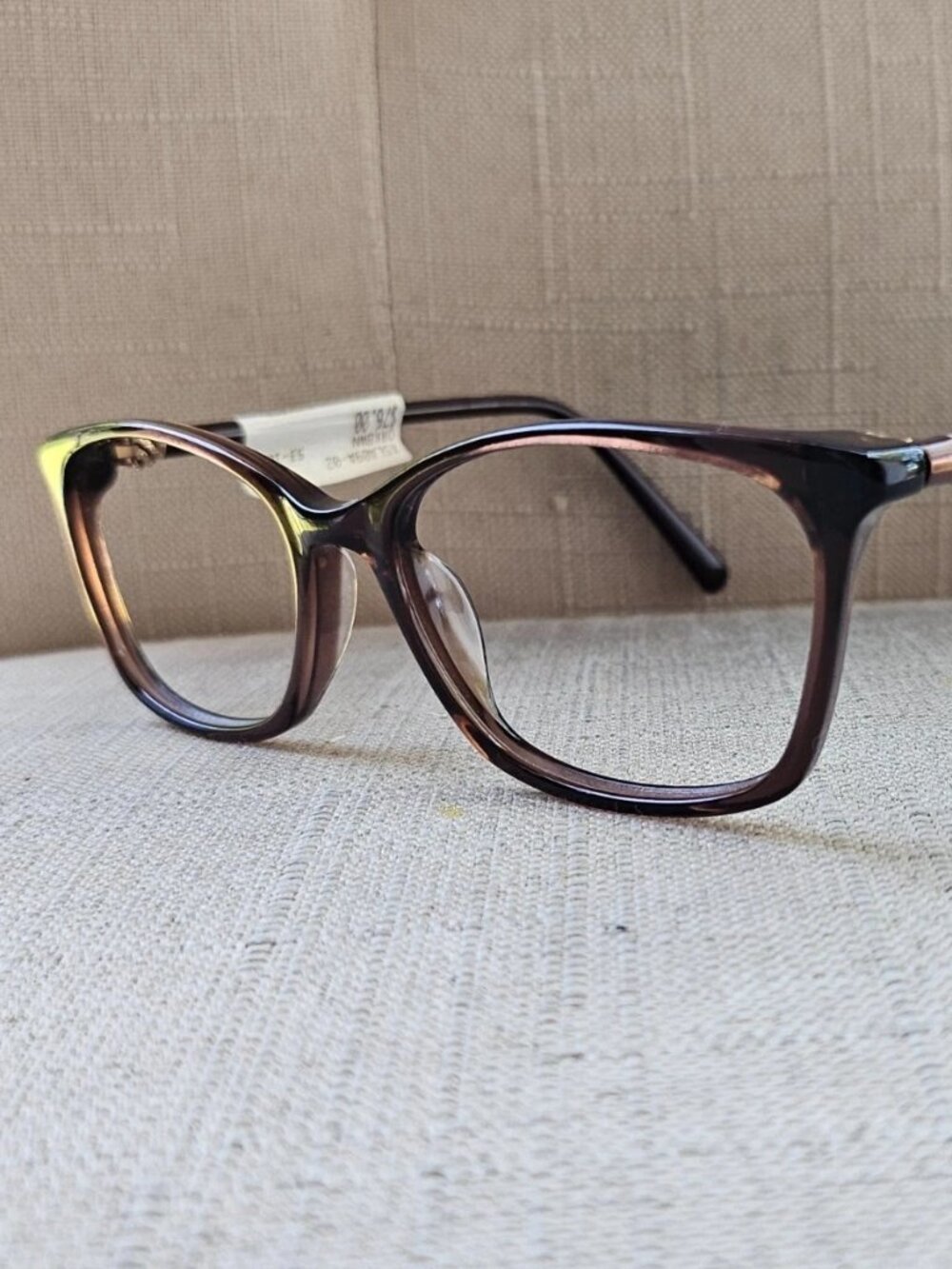 Eyeglasses Frame Dark Brown XSLA09A Eyewear Unisex Glasses New With Tag $76